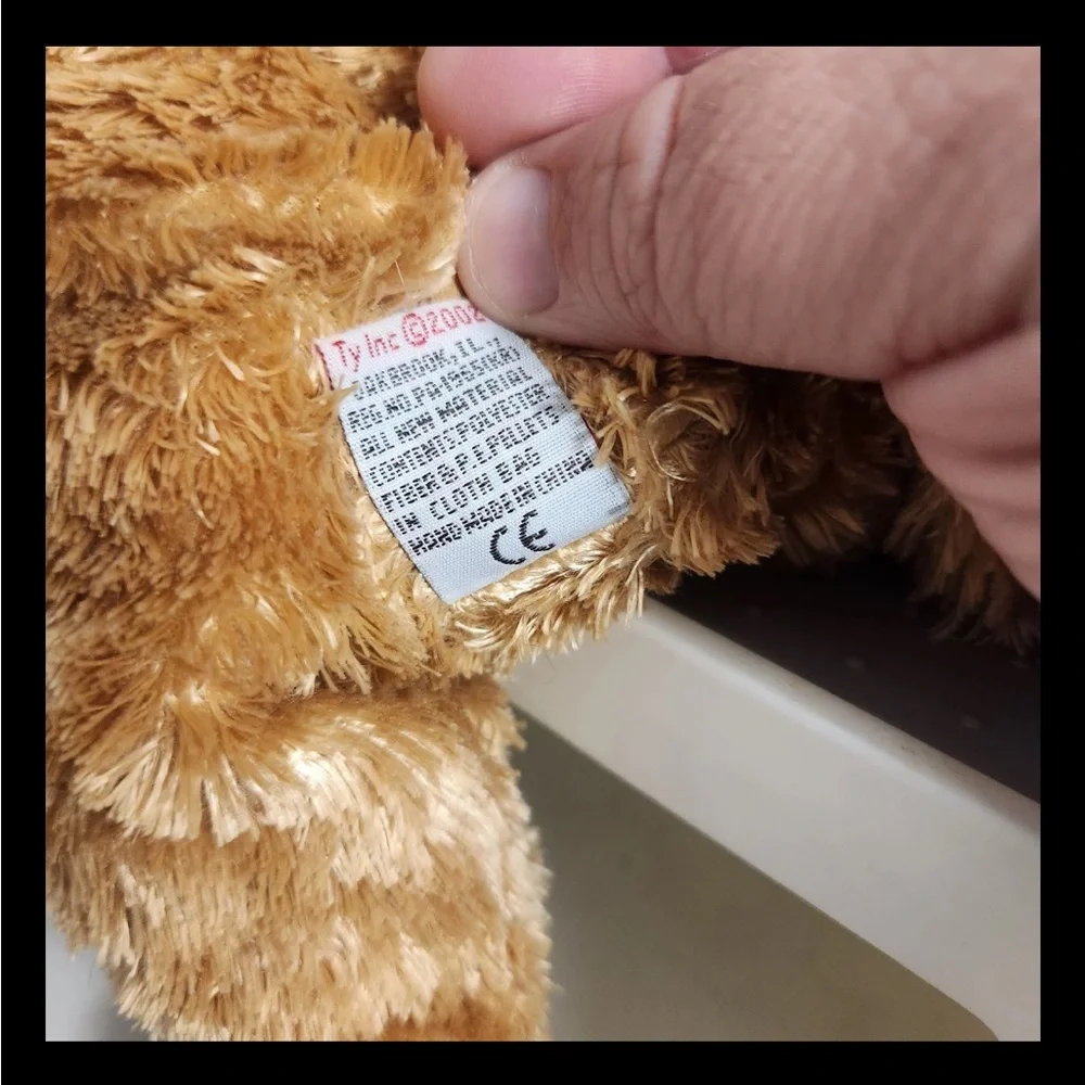 Ty Cody 100% Silk Dog Plush Golden Retriever 2002 Beanie Buddy Barbie Collar